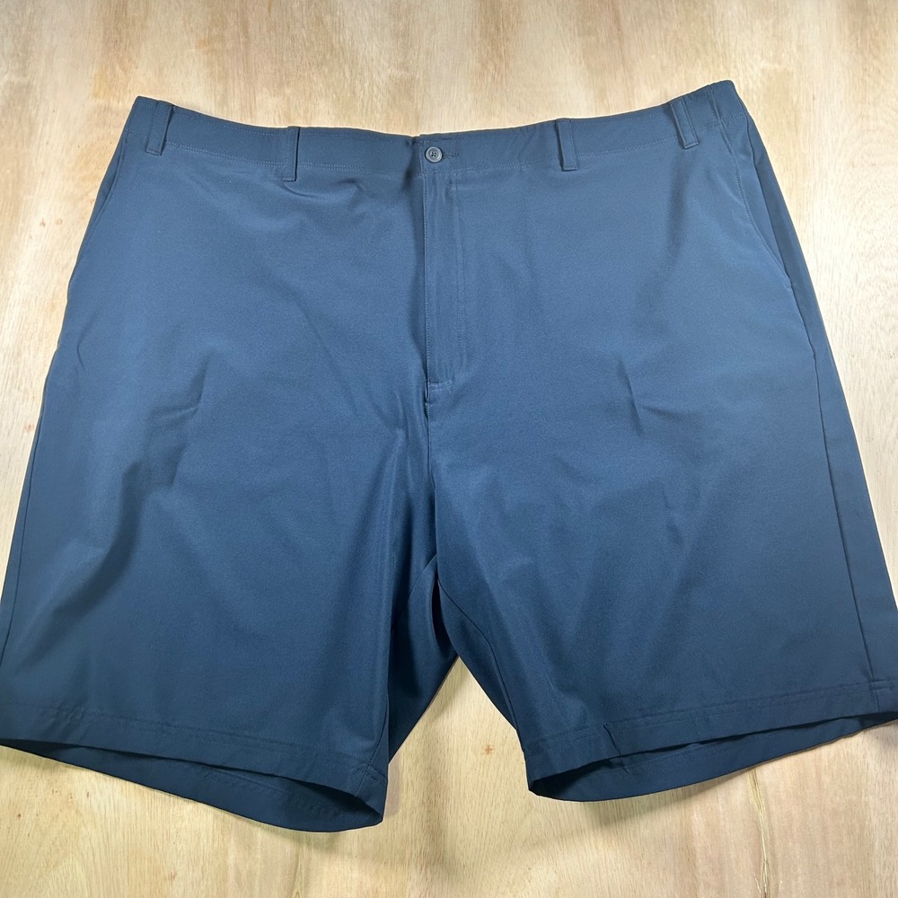 Ben Hogan Mens Performance Golf Shorts Navy Blue Size 50 Flat Front Stretch